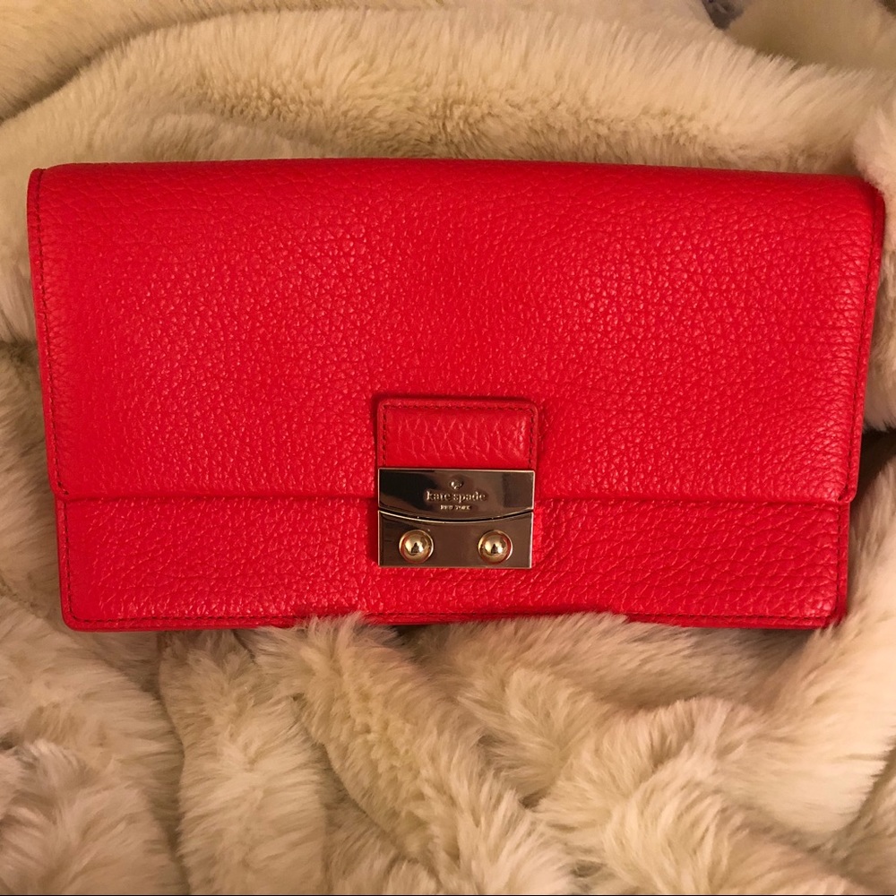 Kate Spade Red Clutch